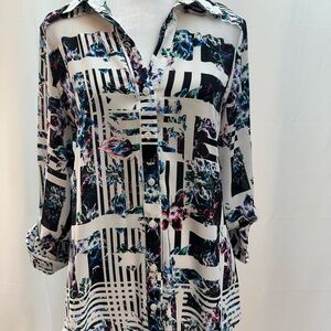 Attention Women's Blouse Multi Colored Top M